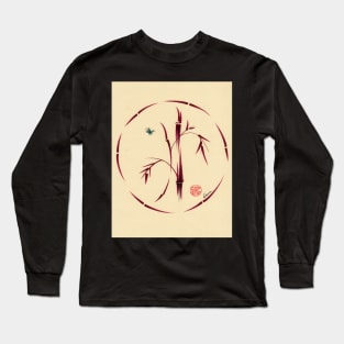 Sacred Circle - Original Enso Zen Painting Long Sleeve T-Shirt